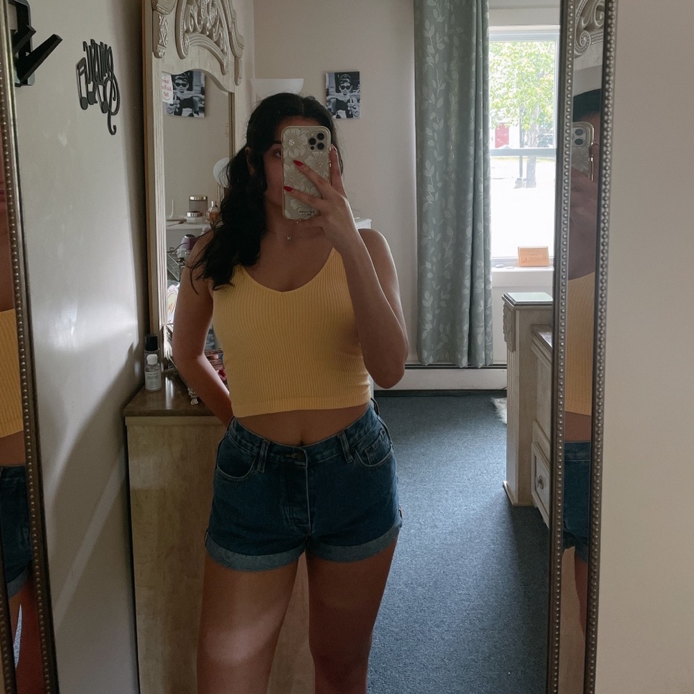Forever 21 high-waisted denim shorts